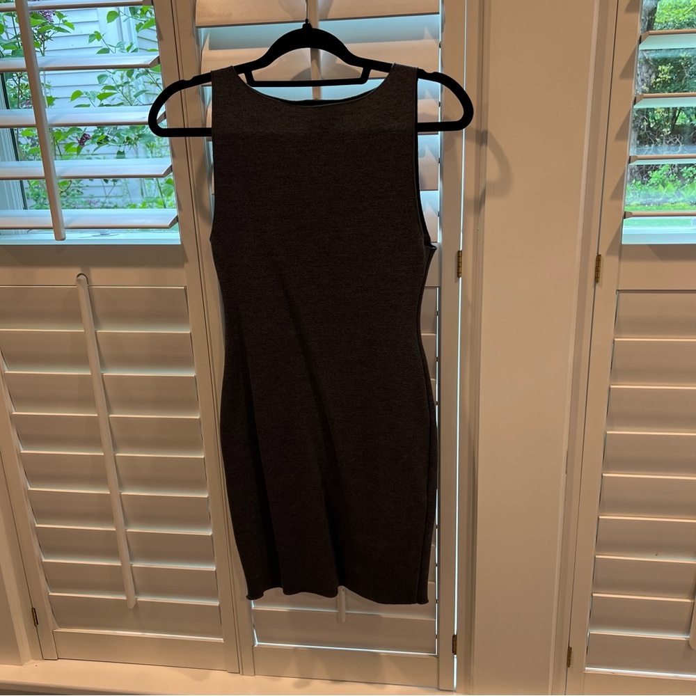 Zara grey body con mini dress (M) NWT